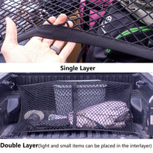 Load image into Gallery viewer, Highly Elastic Cargo Net, Simple Truck Bed Cargo Mesh Organizer, Suitable for Daily Light Loads of Trucks, 4'x4' Stretches to 7'x7'