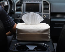 Load image into Gallery viewer, Car Standard Tissue Holder, 120 Tissues Box Cover for Car, Car Backseat Extra Large Tissue Organization fit for 120 Tissues per Box on Daily Use