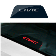 Load image into Gallery viewer, SENYAZON Civic High Brake Light Sticker Acrylic Projection Board Top Tail Light Stickers Car High Mounted Decorative Emblems for Civic