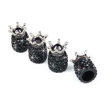 Load image into Gallery viewer, 4Pcs Car Tires Valve Cover Crown Bling Diamond Tire Wheel Valve Caps Car Truck