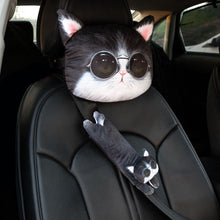 Load image into Gallery viewer, 3D Anime Car Accessories Car Decorations Interior Aesthetic Cat Or Dog Neck Pillow, Seat Belt Pad