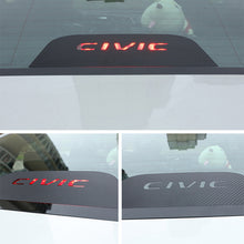 Load image into Gallery viewer, SENYAZON Civic High Brake Light Sticker Acrylic Projection Board Top Tail Light Stickers Car High Mounted Decorative Emblems for Civic