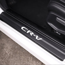 Load image into Gallery viewer, Carbon Fiber Vinyl Reflective Sticker Car Door Sill Trim Scratch Plate for CR-V