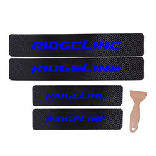 Load image into Gallery viewer, Carbon Fibre Vinyl Reflective Car Door Sill Protector Scuff Plate for Honda Ridgeline