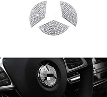 Load image into Gallery viewer, Bling Car Steering Wheel Emblem Logo Sticker Accessories Diamond Crystal Emblem Interior Decorations for Mercedes Benz