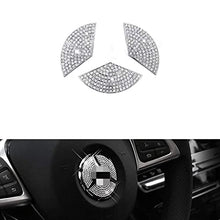 Load image into Gallery viewer, Bling Car Steering Wheel Emblem Logo Sticker Accessories Diamond Crystal Emblem Interior Decorations for Mercedes Benz
