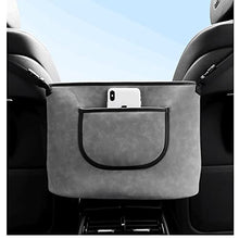 Load image into Gallery viewer, SENYAZON Car Handbag Holder Between Seats Suede Large Capacity Car Purse Holder Automotive Consoles & Organizers for Document Phone Storage
