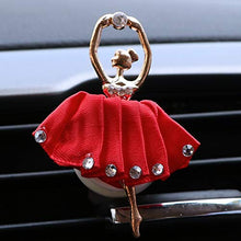 Load image into Gallery viewer, Car Vent Perfume Diamond Ballerina Girl Car Vent Air Freshener Solid Perfume