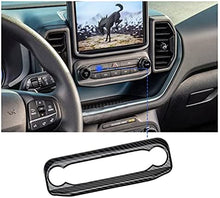 Load image into Gallery viewer, Bronco Centrel Contorl Decoration Frame Music Player Panel Decoration Frame Car Interior Decoration Stickers for Bronco 2021