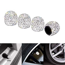 Load image into Gallery viewer, Valve Stem Caps, 4 Pack Handmade Crystal Tire Valve Caps for All Car Wheels