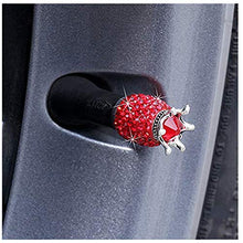 Load image into Gallery viewer, 4Pcs Car Tires Valve Cover Crown Bling Diamond Tire Wheel Valve Caps Car Truck
