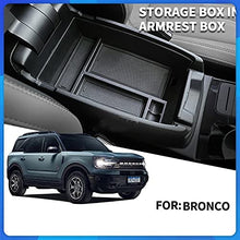 Load image into Gallery viewer, Bronco Central Armrest Storage Box Center Console ABS Organizer Compatible for Bronco 2021