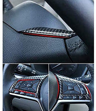 Load image into Gallery viewer, Carbon Fiber Steering Wheel Sticker Sequins Frame Trim Car Interior Accessories for Rogue Altima Sentra Kicks LEAF Versa