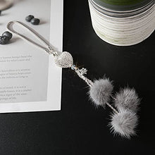 Load image into Gallery viewer, Crystal Diamond Ball Heart Shape Rearview Mirror Pendant Car Decoration Pendant