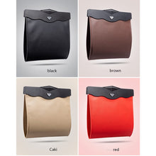 Load image into Gallery viewer, Car Leather Trash Bag Smart LED Waterproof Organizer Storage Garbage Can