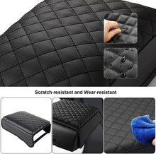 Load image into Gallery viewer, SENYAZON F-150 Center Console Cover Car Armrest Pad Cover Cushion Leather Protector for F150 2015-2020