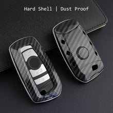 Load image into Gallery viewer, Carbon Fibre Car Key Case Car Remote Shell Cover For BMW 1 2 3 4 5 6 7 M Series X1 X3 X5 X6