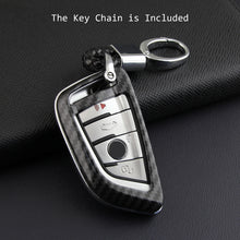 Load image into Gallery viewer, Carbon Fibre Car Key Case Car Remote Shell Cover For BMW 1 2 3 4 5 6 7 M Series X1 X3 X5 X6
