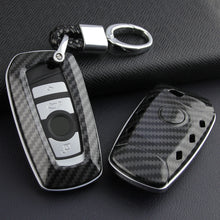 Load image into Gallery viewer, Carbon Fibre Car Key Case Car Remote Shell Cover For BMW 1 2 3 4 5 6 7 M Series X1 X3 X5 X6