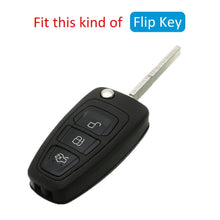 Load image into Gallery viewer, Carbon Fiber Car Key Case Car Remote Shell Cover Fit For Ford Focus Escape Kuga