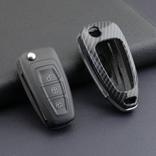 Load image into Gallery viewer, Carbon Fiber Car Key Case Car Remote Shell Cover Fit For Ford Focus Escape Kuga