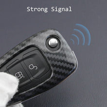 Load image into Gallery viewer, Carbon Fiber Car Key Case Car Remote Shell Cover Fit For Ford Focus Escape Kuga