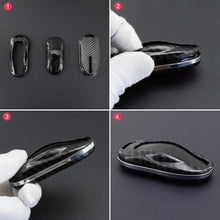 Load image into Gallery viewer, SENYAZON Car Key Case Car Remote Shell Cover Fit For Tesla Model3 ModelS