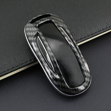 Load image into Gallery viewer, SENYAZON Carbon Fibre Car Key Case Car Remote Shell Cover Fit For Tesla Model X