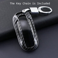 Load image into Gallery viewer, SENYAZON Carbon Fibre Car Key Case Car Remote Shell Cover Fit For Tesla Model X