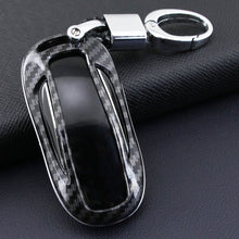 Load image into Gallery viewer, SENYAZON Carbon Fibre Car Key Case Car Remote Shell Cover Fit For Tesla Model X