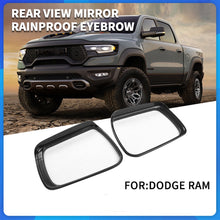 Load image into Gallery viewer, Car Side Mirror Rain Guard for Dodge RAM 1500 2021 2020 2019 Black 2 Pcs