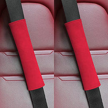 Load image into Gallery viewer, 2Pcs Suede Car Seat Belt Cover Pads Shoulder Seatbelt Pads for Adults and Children