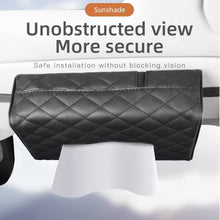 Load image into Gallery viewer, SENYAZON Tissue Holder for Car Diamond PU Leather Universal Car Sun Visor or Vehicle Backseat Tissue Holder