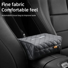 Load image into Gallery viewer, SENYAZON Tissue Holder for Car Diamond PU Leather Universal Car Sun Visor or Vehicle Backseat Tissue Holder