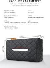 Load image into Gallery viewer, SENYAZON Tissue Holder for Car Diamond PU Leather Universal Car Sun Visor or Vehicle Backseat Tissue Holder