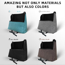 Load image into Gallery viewer, SENYAZON Car Handbag Holder Between Seats Suede Large Capacity Car Purse Holder Automotive Consoles & Organizers for Document Phone Storage