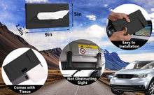 Load image into Gallery viewer, Senyazon 2 Pcs Car Tissue Holder, Visor Tissue Holder Car Tissue Holder for Car PU Leather Tissue Box Holder for Car Sun Visor & Seat Back