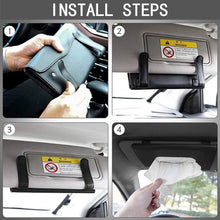 Load image into Gallery viewer, Senyazon 2 Pcs Car Tissue Holder, Visor Tissue Holder Car Tissue Holder for Car PU Leather Tissue Box Holder for Car Sun Visor & Seat Back