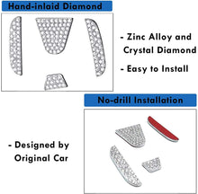 Load image into Gallery viewer, Car Interior Bling Steering Wheel Logo Accessories Car Emblem Sticker for Honda Accord CRV Civic Odyssey City