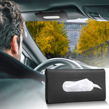 Load image into Gallery viewer, Senyazon 2 Pcs Car Tissue Holder, Visor Tissue Holder Car Tissue Holder for Car PU Leather Tissue Box Holder for Car Sun Visor & Seat Back