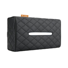 Load image into Gallery viewer, SENYAZON Tissue Holder for Car Diamond PU Leather Universal Car Sun Visor or Vehicle Backseat Tissue Holder