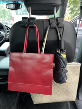 Load image into Gallery viewer, SENYAZON Universal 2 IN 1 Car Seat Headrest Hooks 2023 Upgraded Car Storage Organizer Hanger for Handbag Purse Backpack Coats Umbrellas 2 Pack