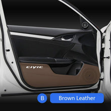 Load image into Gallery viewer, SENYAZON Car Door Anti Kick Pad Stickers for CIVIC Protector Carbon Fibre Leather