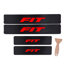 Load image into Gallery viewer, FIT Decal Sticker Carbon Fibre Vinyl Reflective Car Door Sill Decoration Scuff Plate for Honda FIT
