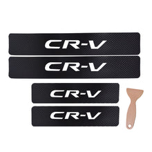 Load image into Gallery viewer, Carbon Fiber Vinyl Reflective Sticker Car Door Sill Trim Scratch Plate for CR-V