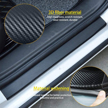 Load image into Gallery viewer, 4PCS Car Stickers Universal Sill Scuff Anti Scratch Carbon Fiber Auto Car Door Sticker Decals AUTO Car Accessories