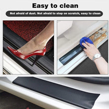 Load image into Gallery viewer, 4PCS Car Stickers Universal Sill Scuff Anti Scratch Carbon Fiber Auto Car Door Sticker Decals AUTO Car Accessories