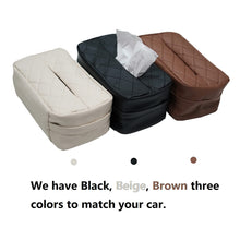 Load image into Gallery viewer, Car Standard Tissue Holder, 120 Tissues Box Cover for Car, Car Backseat Extra Large Tissue Organization fit for 120 Tissues per Box on Daily Use
