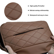 Load image into Gallery viewer, Car Standard Tissue Holder, 120 Tissues Box Cover for Car, Car Backseat Extra Large Tissue Organization fit for 120 Tissues per Box on Daily Use
