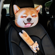 Load image into Gallery viewer, 3D Anime Car Accessories Car Decorations Interior Aesthetic Cat Or Dog Neck Pillow, Seat Belt Pad
